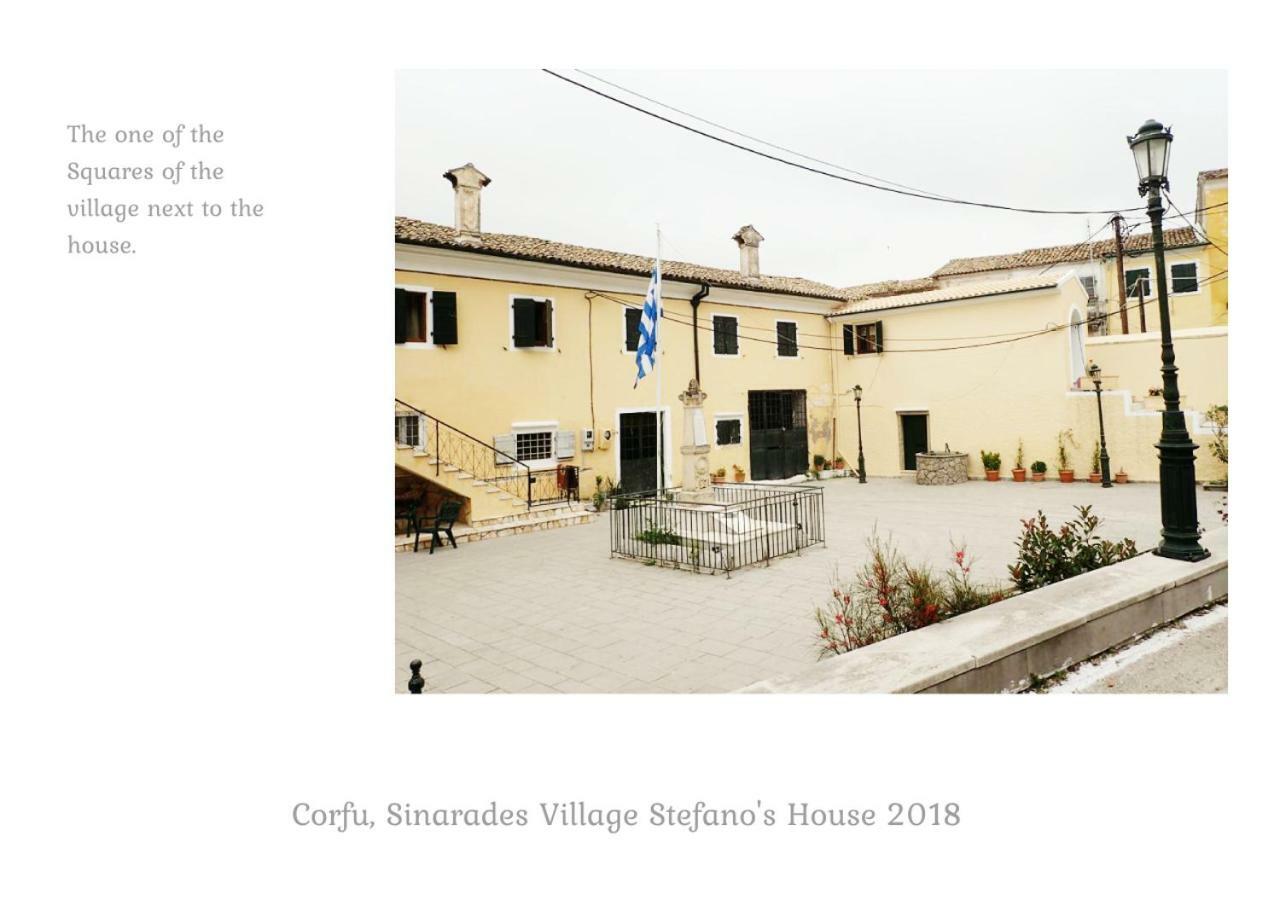 Country Traditional House In Corfu Village, Greece Sinarades Luaran gambar