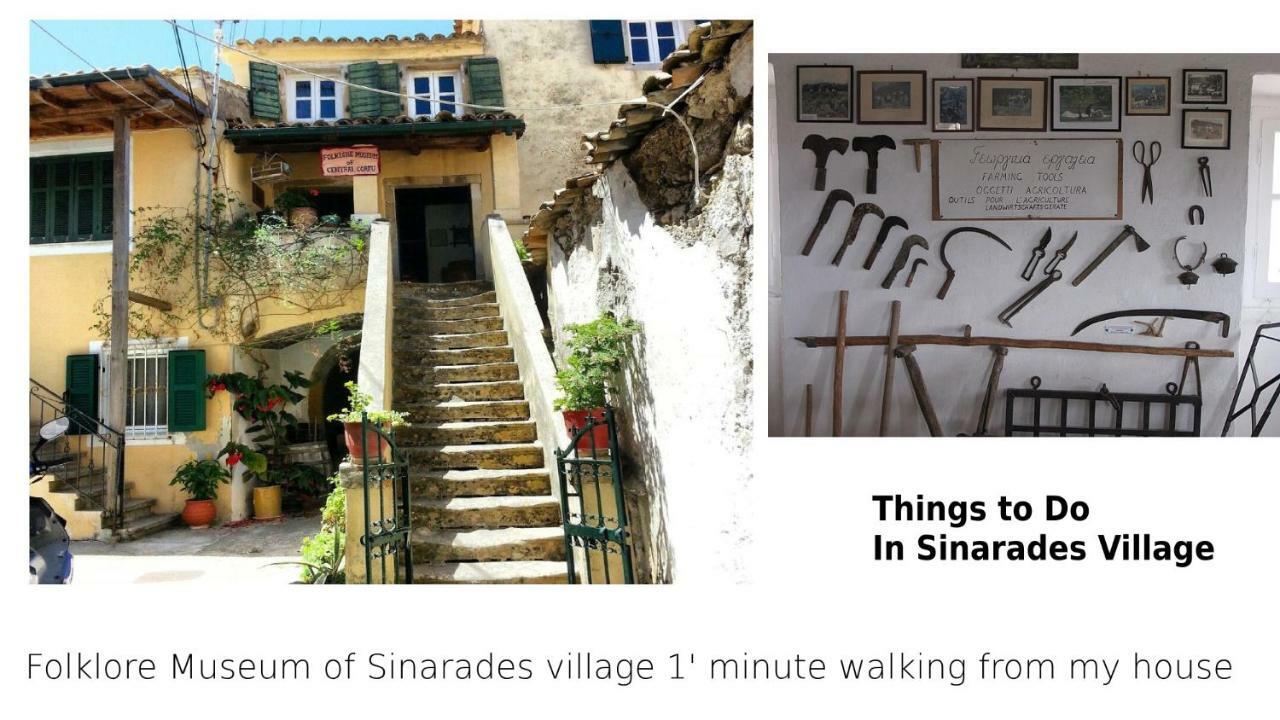 Country Traditional House In Corfu Village, Greece Sinarades Luaran gambar