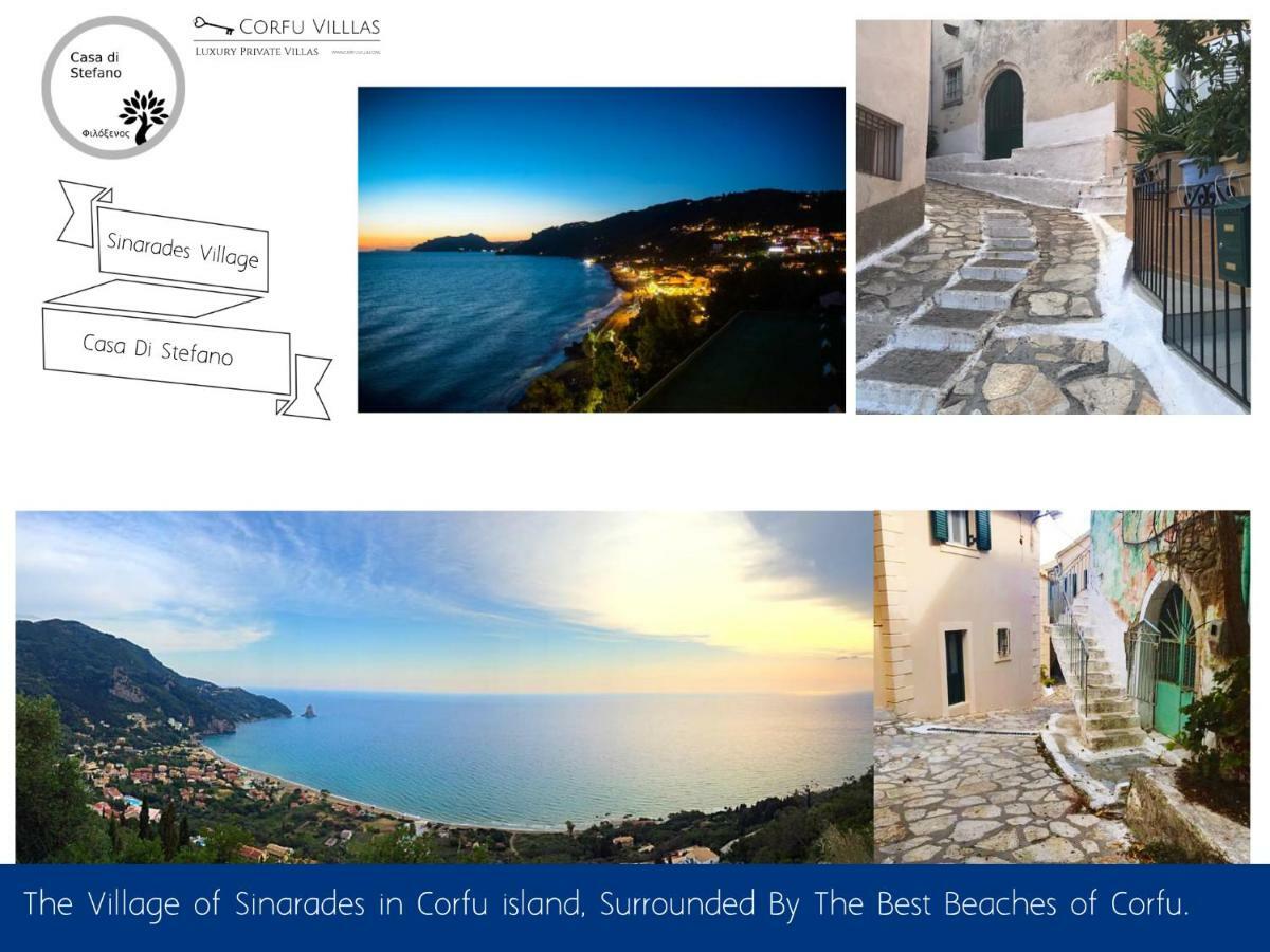 Country Traditional House In Corfu Village, Greece Sinarades Luaran gambar
