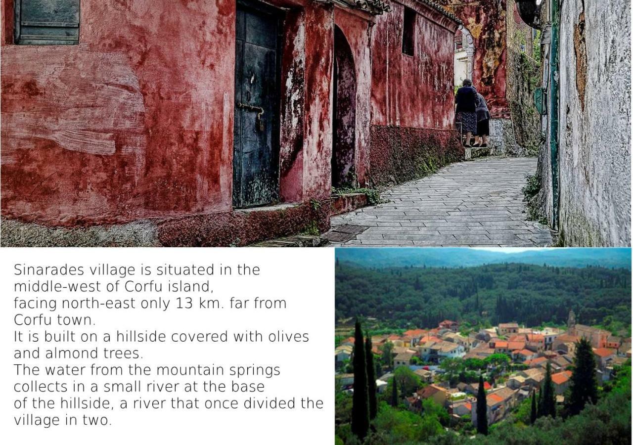 Country Traditional House In Corfu Village, Greece Sinarades Luaran gambar
